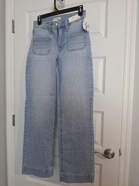 Maurices Light Blue Boot Cut Wide Leg Jeans
